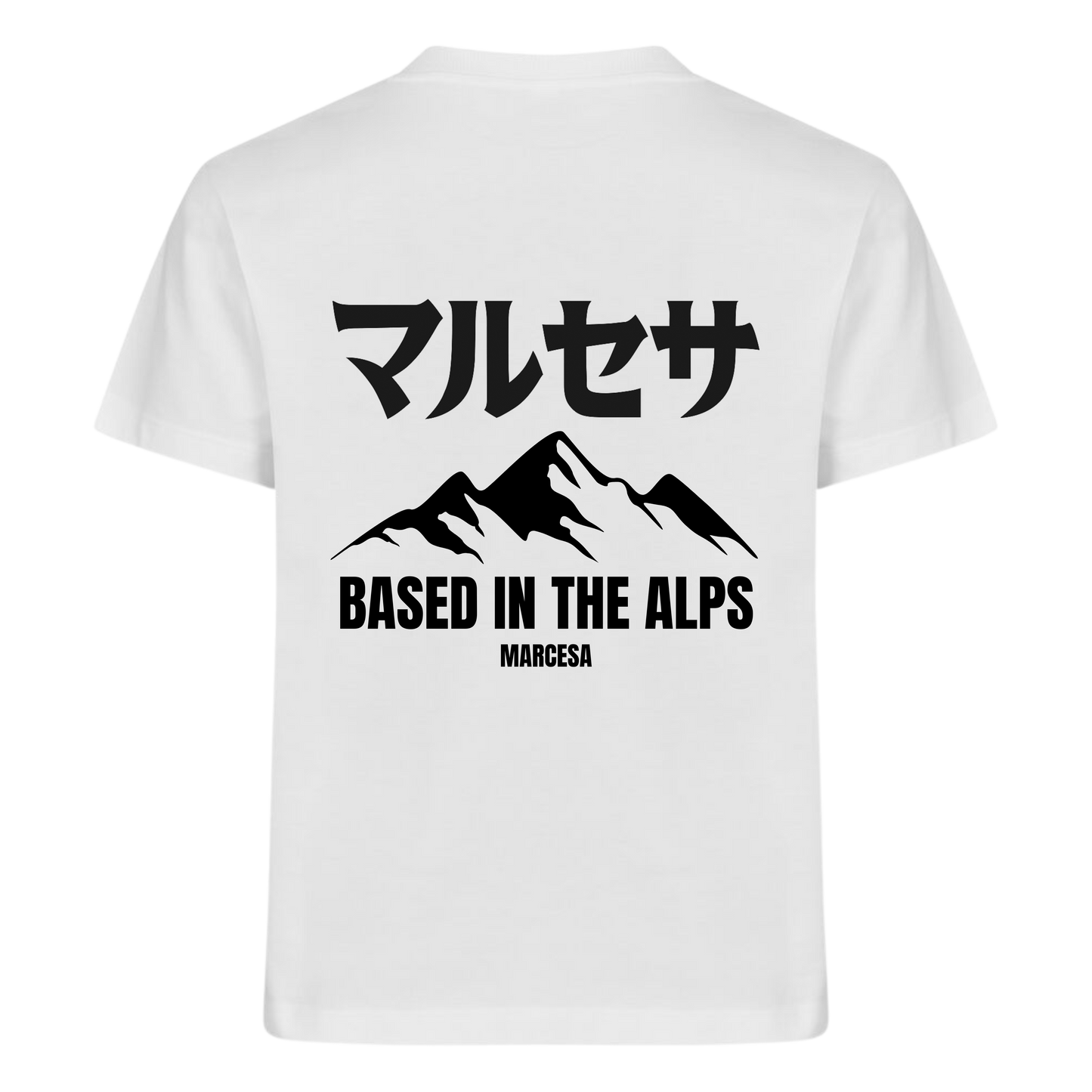BASED ALPS TEE WHITE/BLACK
