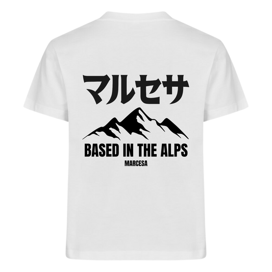 BASED ALPS TEE WHITE/BLACK