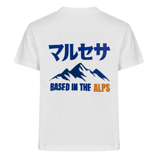 BASED ALPS TEE 3D WHITE/BLUE