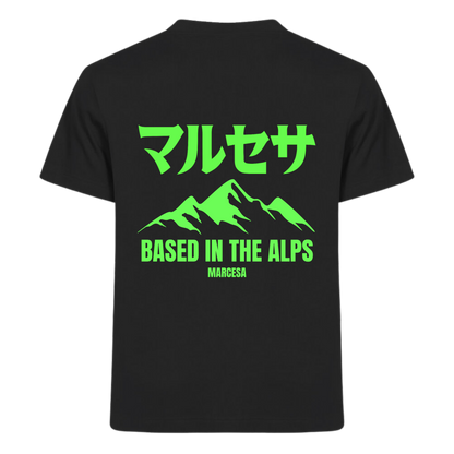 BASED ALPS TEE BLACK/GREEN